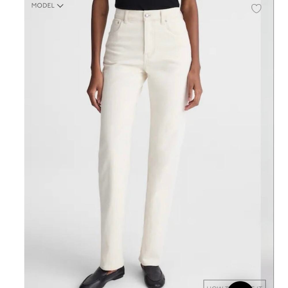 MADEWELL The Longline Straight Jean in Vintage Canvas Comfort Stretch